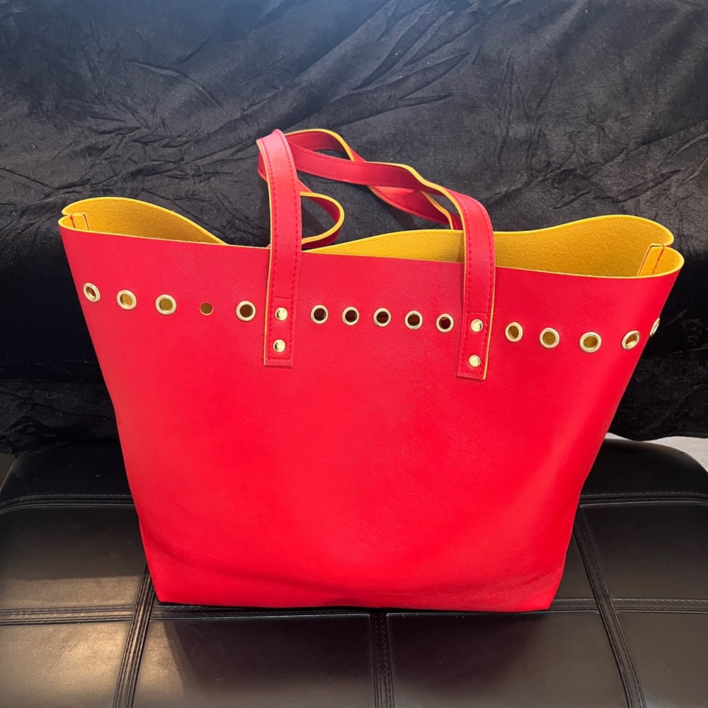 Stylish Red Tote Bag